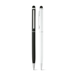 ZOE BK. Stylo à bille en aluminium avec pointe tactile