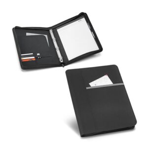 AUSTER. Porte-documents A4 A4 en 600D avec bloc de pages lignées