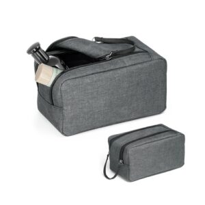 WAYNE. Trousse de toilette en 600D haute densité avec poignée