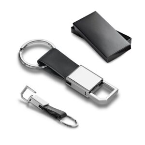 BOURCHIER. Porte-clés en métal et PU