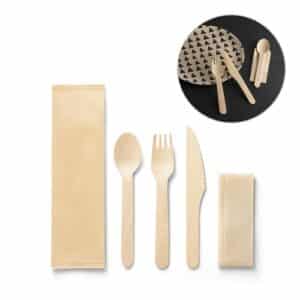 SUYA. Ensemble de couverts en bois