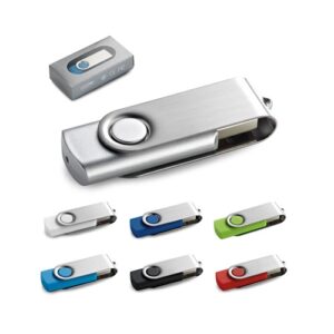 CLAUDIUS 4GB. Clé USB 4GB avec attache en métal