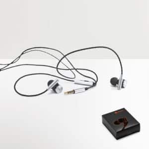 VIBRATION. Ecouteurs avec micro en metal et ABS