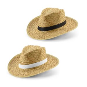 JEAN POLI. Chapeau de paille naturel