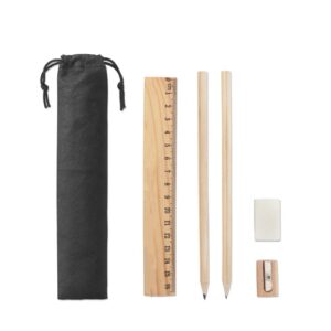 POCKETY. Coffret d'écriture fourni dans un sac non tissé