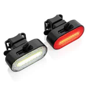 Set d'éclairage de vélo via USB en plastique RCS Lumino