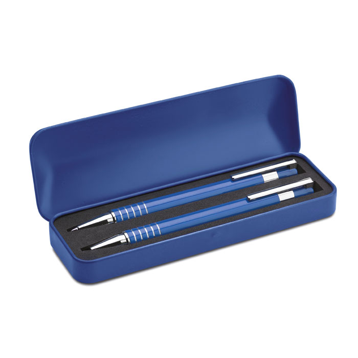 ALUCOLOR – Set stylo bille étui métal