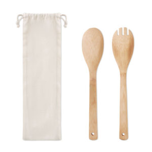 MAYEN SET - Couverts à salade en bambou