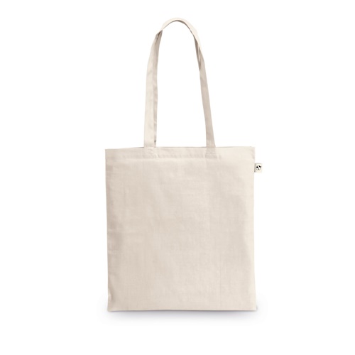 Sac en toile beige à anses longues