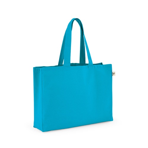 Sac cabas en tissu bleu turquoise