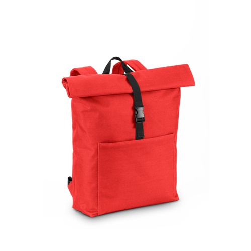 Sac à dos rouge avec poche avant