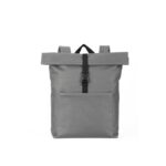 Sac à dos gris avec fermoir noir