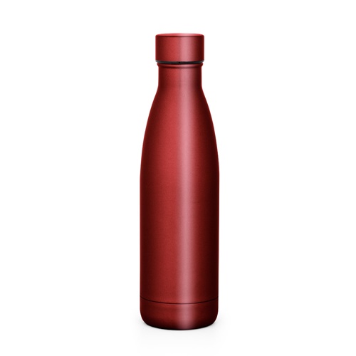 Gourde isotherme rouge en acier inoxydable
