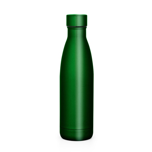 Bouteille verte isotherme en acier inoxydable
