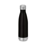 Gourde isotherme noire en acier inoxydable