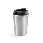 Gobelet isotherme en acier inoxydable avec couvercle noir