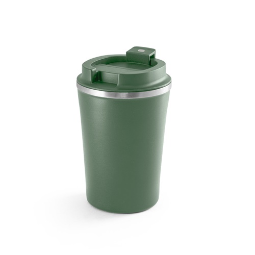 Gobelet isotherme vert avec couvercle hermétique