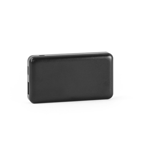 Batterie externe portable noire rectangulaire