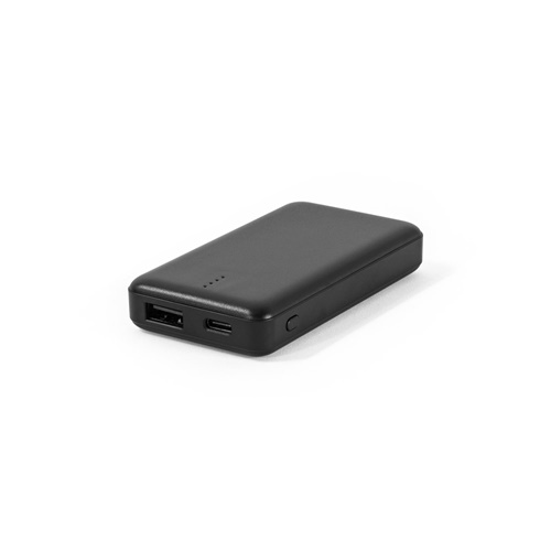 Batterie externe noire avec port USB
