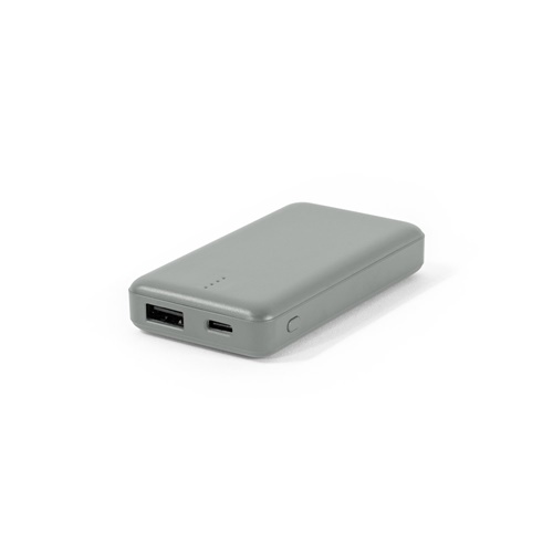 Batterie externe grise avec ports USB