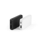 Deux batteries externes noires et blanches USB