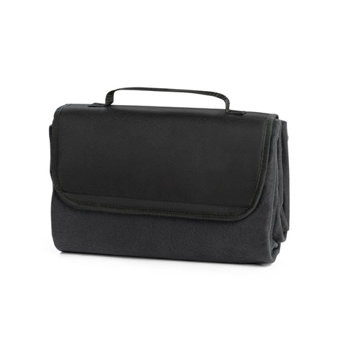 Trousse de toilette noire avec poignée