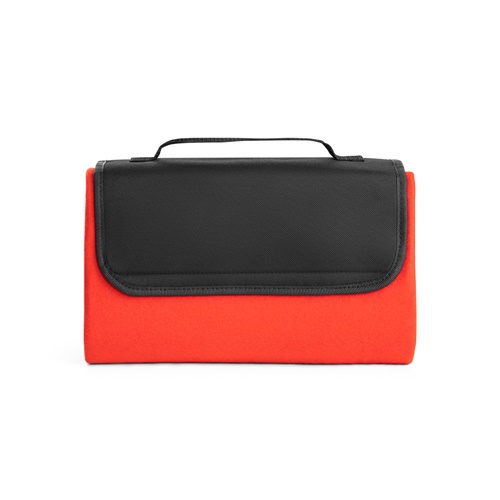 Couverture de pique-nique rouge avec poignée noire
