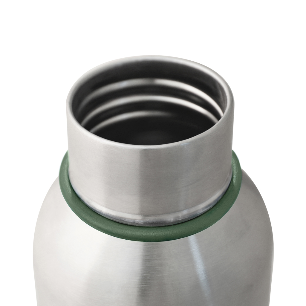 Gourde en acier inoxydable ouverte
