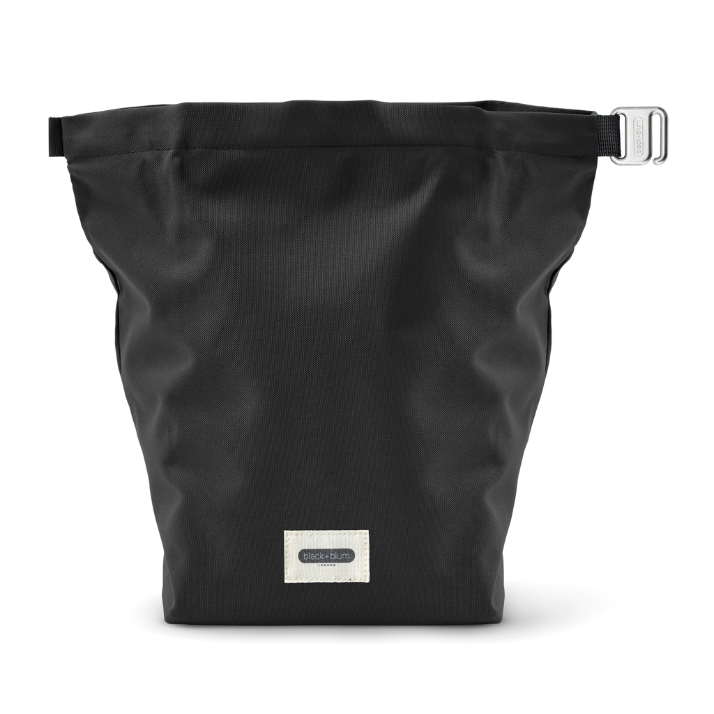 Sac isotherme noir moderne et réutilisable