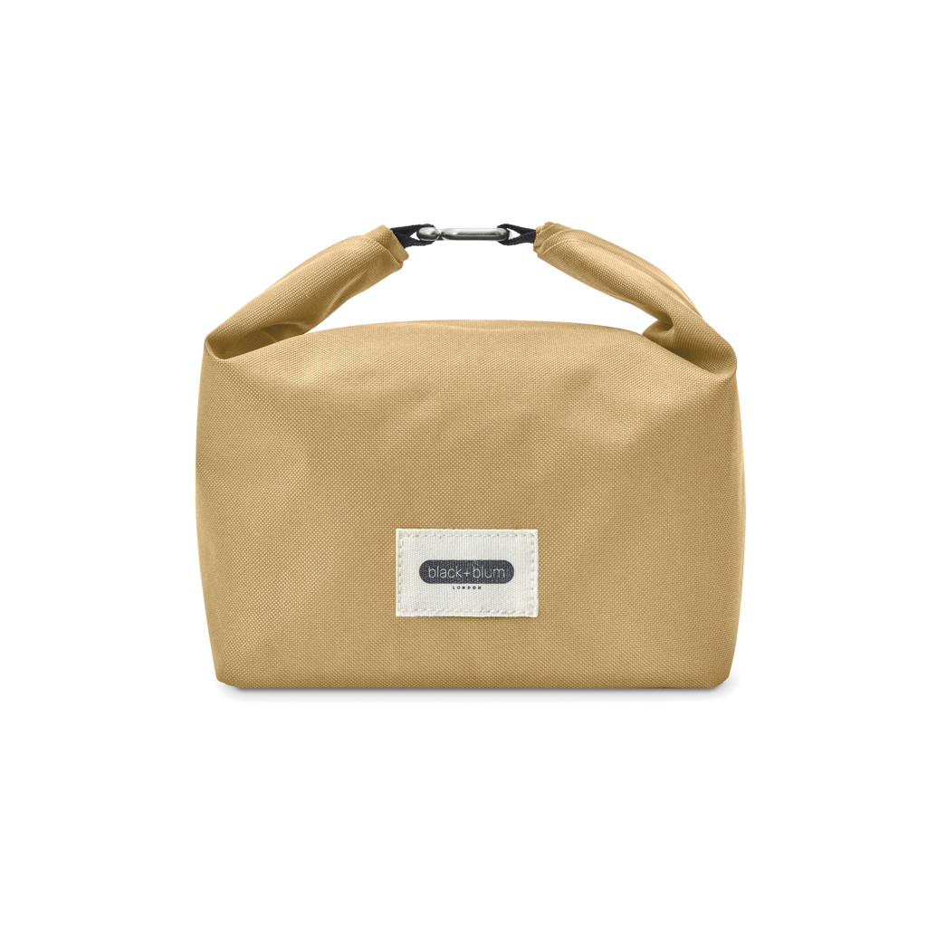 Sac repas isotherme beige avec fermeture enroulée