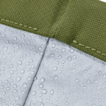 Tissu imperméable avec gouttes d’eau en surface