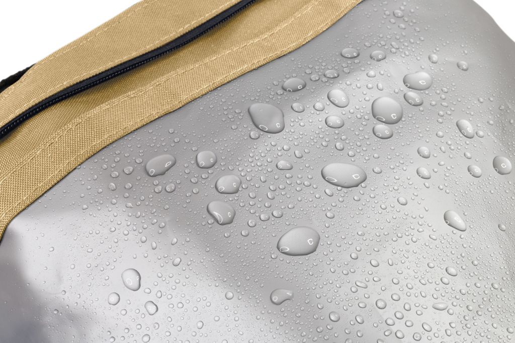 Sac imperméable avec gouttes d'eau en surface