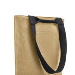 Sac en toile beige avec anses noires