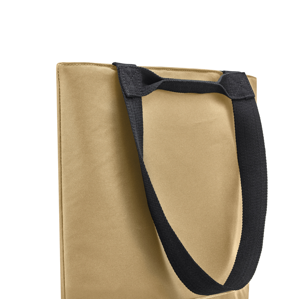 Sac en toile beige avec anses noires