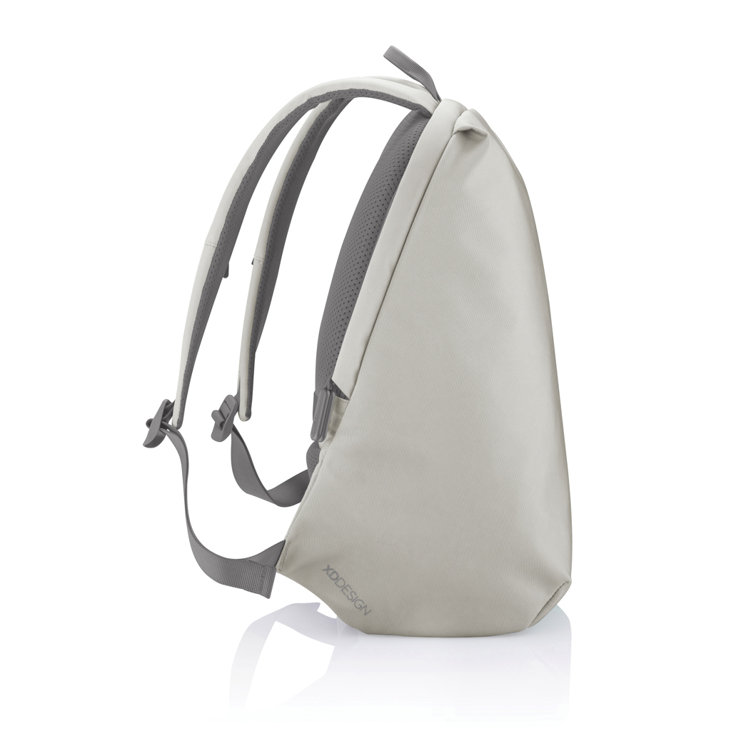 Sac à dos gris clair moderne et ergonomique