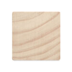 Plaque carrée en bois clair naturel