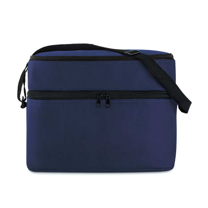 Sac isotherme bleu avec bandoulière noire