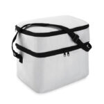 Sac isotherme blanc avec bandoulière noire