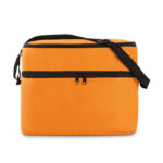 Sac isotherme orange avec bandoulière noire