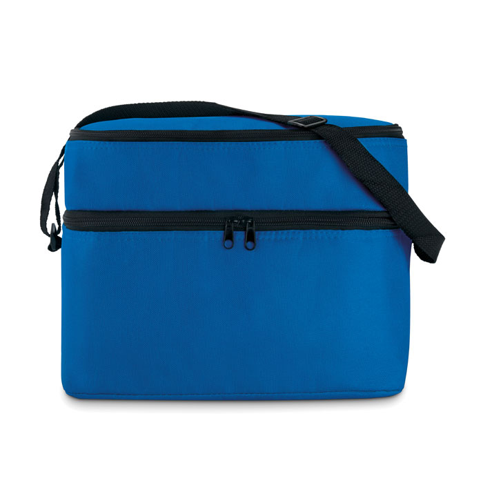 Sac isotherme bleu avec bandoulière noire