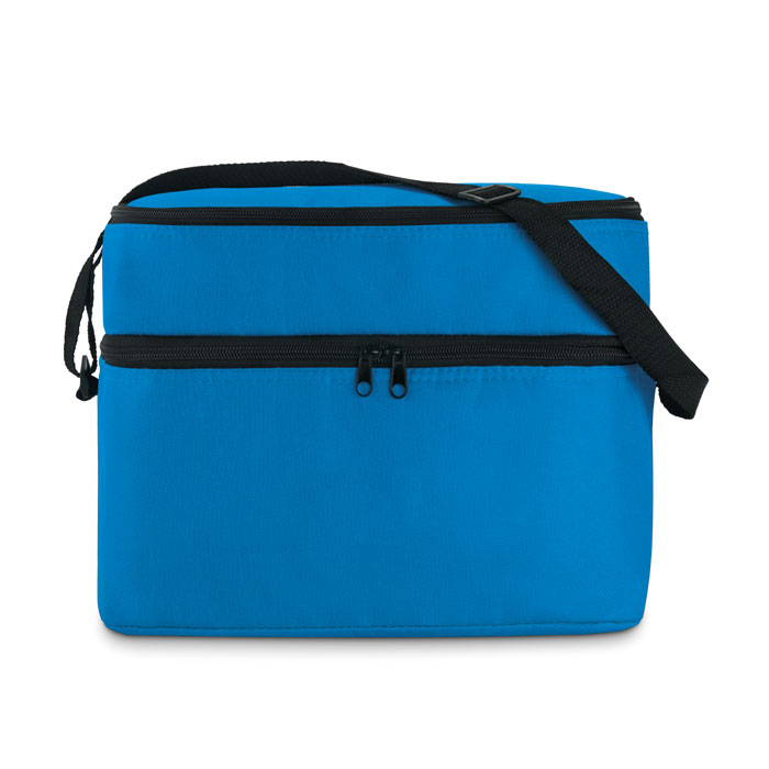 Sac isotherme bleu avec bandoulière noire