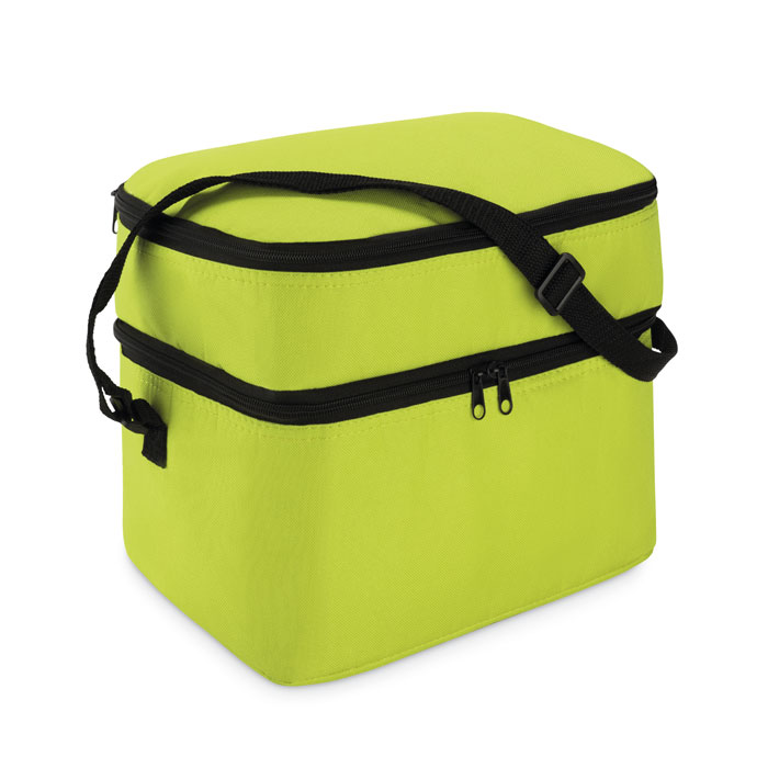 Sac isotherme vert avec sangle noire