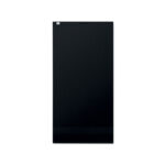 Panneau solaire noir rectangulaire sur fond blanc