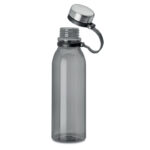 Bouteille réutilisable grise avec bouchon ouvert