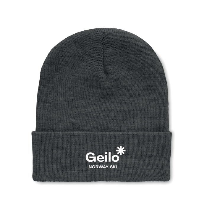 Bonnet gris foncé de ski Geilo