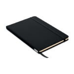 Carnet noir fermé avec élastique de maintien