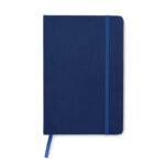 Carnet bleu à couverture rigide et élastique