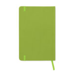 Carnet vert à couverture rigide