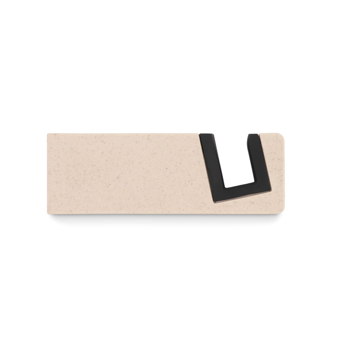 Support de téléphone beige et noir