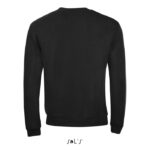Sweat-shirt noir à manches longues vu de dos